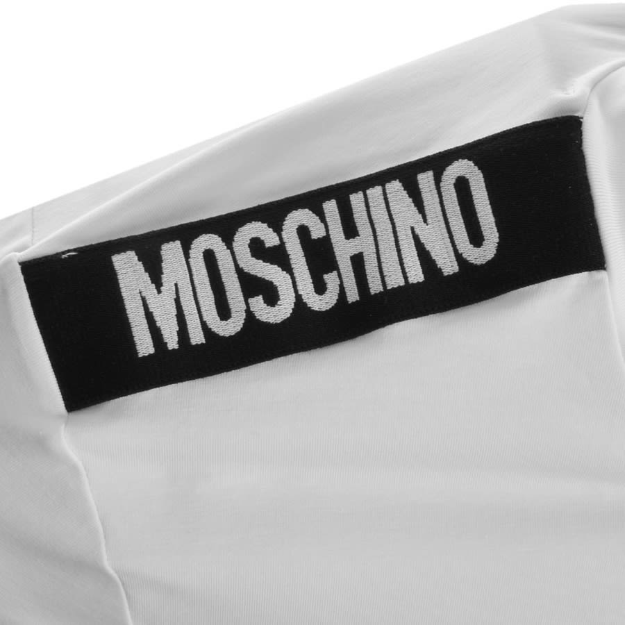 Alternative Image for ProductMoschino Taped Logo Short Sleeved T Shirt White3